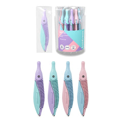 ErichKrause Pastel Compas Escolar - Cuerpo de Plastico - Estuche de PVC - 122mm de Longitud - Radio Maximo de 150mm - Colores Surtidos