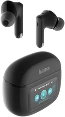 Hama Spirit Touch Auriculares Inalambricos TWS - Bluetooth 5.4 - Control Tactil Inteligente - Estuche Recargable - Color Negro