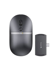 ProtoArc Hubmouse Raton Inalambrico con Hub USB - Bluetooth - 2400dpi - Hub 1x USB-C, 1x USB-A, 1x HDMI - Color Negro