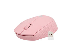 Natec Stork Raton Optico Inalambrico - 1600 dpi - Adaptador USB - 3 Botones - Color Rosa