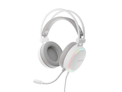 Genesis Neon 613 G2 Auscultadores Gaming - Altifalante 50mm - Microfone de Condensador - RGB - Jack 3.5 - Cor Branco