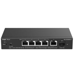 Ruijie RG-ES206MG-P Switch - 5 Puertos Ethernet hasta 2.5Gbps - 1x SFP+ hasta 10Gbps - PoE/PoE+ hasta 70W - Gestionado en la Nube - Color Negro