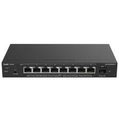 Ruijie RG-ES209MG-P Switch - 8 Puertos Ethernet hasta 2.5Gbps - 1x SFP+ hasta 10Gbps - PoE/PoE+ hasta 120W - Gestionado en la Nube - Color Negro