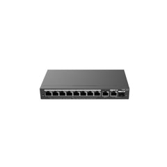 Ruijie RG-ES210GS-P Switch de Sobremesa - 8 Puertos Ethernet 1Gbps - 1X Uplink 1Gbps - 1X Rj45/SFP Combo hasta 1Gbps - PoE/PoE+ hasta 120W - Carcasa de Acero - Gestion Inteligente - Color Negro