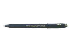 Pilot Super Color Rotulador Permanente Ultra Fino - Punta de Poliacetal 1mm - Libre de Xileno - Color Negro