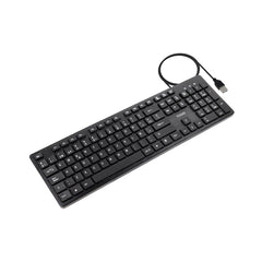 Tooq TQK-2003-B Teclado USB - Teclas Silenciosas - Cable 1.35m - Disposicion QWERTY ES - Color Negro