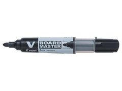 Pilot V-Board Master Begreen Rotulador para Pizarra Blanca - Punta Redonda 6mm - Trazo 2.3mm - 91% Plastico Reciclado - Recargable - Color Negro
