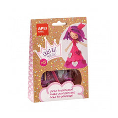 Apli Mini Kit de Manualidades Princesa Rosa - Reduce Estres - Aumenta Autoestima - Mejora Memoria - Desarrolla Coordinacion - Enriquecimiento Personal - Recomendado +5 A�os