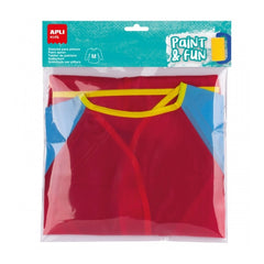 Apli Delantal/Bata para Pintura - Talla M - Bolsillo para Herramientas - Cierre Velcro Posterior - Ideal para Ni�os de 3 a 5 A�os