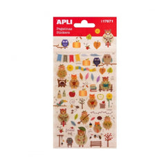 Apli Bolsa de Pegatinas de Oto�o - Acabado Epoxy - Adhesivo Permanente - Ideal para Scrapbooking y Decoracion - Fomenta Creatividad y Psicomotricidad Infantil