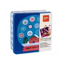 Apli Juego de Gomets Navidad - Contiene 8 hojas de Gomets y 8 Laminas para Rellenar - Estimula la Psicomotricidad Fina - Desarrolla el Pensamiento Matematico - Recomendado para Ni�os a partir de 3 A�os