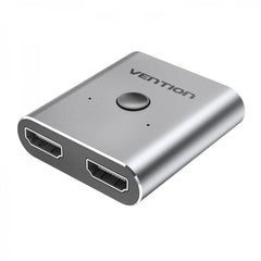 Vention Switch/Splitter HDMI Fêmea para 2xHDMI Fêmea 4K Bidirecional - Alumínio Cinza