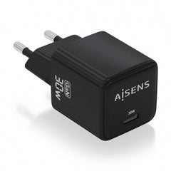 Carregador Aisens Gan USB-C 30W - Alta eficiência energética - Design elegante e moderno - Tecnologia AI para carregamento rápido