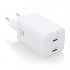 Carregador Aisens Gan USB-C 65W - Alta eficiência energética - Tecnologia AI - Múltiplas proteções - Carregamento rápido e seguro - Compatível com PD3.0 e outros protocolos - 2 portas USB-C