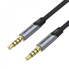 Vention Cabo Estéreo Jack 3.5 Macho para Jack 3.5 Macho - 1,5m - Cor Cinza