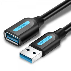 Vention USB 3,0 A Male to A Female Extension Cable - 1m - Black