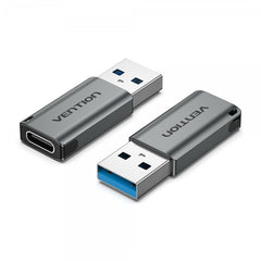 Vention USB 3,0 Male to USB-C Female Adapter - Gray