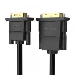 Conversor Vention DVI Macho para VGA Macho - 1,5m - Cor Preta