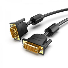 Cabo Conversor Vention DVI Macho para VGA Macho - 3m - Cor Preta