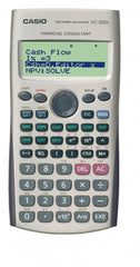Casio FC100V Financial Calculator - 4 Line Display - Customizable Shortcut Keys - Battery Powered