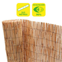 Sungarden Natural Whole Reed Fencing 2x3m - Brown Colour