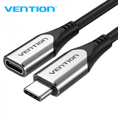 Vention Cabo Extensor USB-C 3.1 Macho a USB-C Fêmea - 1m - Cor Cinzento